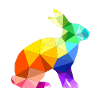 Polygon bunny gift