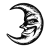 Evil Looking Crescent (Black)