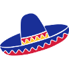 Sombrero Azul de Fiesta