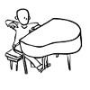 Pianist (Black)