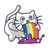 Rainbow cat