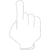 Hand pointing finger