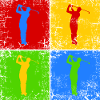 Golfer Golf Golfers Pop Art
