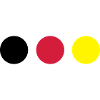 Points black, red and yellow