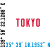 TOKYO - JAPON - COORDONNÉES / COORDONNÉES GPS