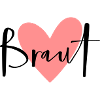 Poule partie coeur rose mariée