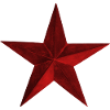 Étoile rouge sombre usée vieux - Idée cadeau