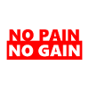 NO PAIN NO GAIN