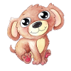 Cute cartoon dog