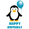 Happy Birthday Penguin Gift Birthday