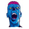 Screaming zombie