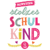 Stolzes Schulkind Maedchen