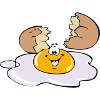 Funny fried egg