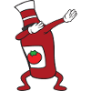 Dabbing Dab Ketchup Bottle