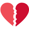 Coeur brisé Triste rupture Cadeau