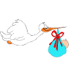Stork brings baby