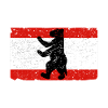 Berlin bear with Berlin flag