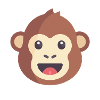 brown monkey emoticon