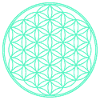 Flower of life blue