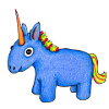 Einhorn knuffig Zeichnung