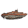 Submarine old and rusty