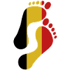 Belgium flag footprint