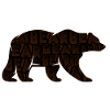 Strong brown bear