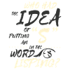 Lisp kielitiede Logoädie terapeutti vitsi
