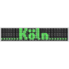 Koeln LED Display Gruen