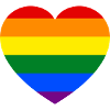 Gay Pride Heart Flag