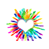 Heart rainbow