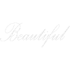 Beautiful lettering white