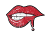 Lips mouth teeth lipstick