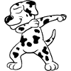 Dabbing Dab Dalmatian Dog Dancing