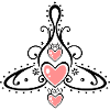 Symbole celtique, mère avec trois enfants.