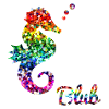 Regenbogen Seepferdchen
