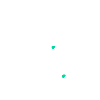 Facile. peasy. blanc / turquoise