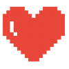 Big Heart Pixel Art