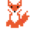 Red Fox Pixel Art