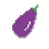 Eggplant Pixel Art