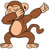 Dabbing Dab dancing monkey