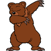 Dabbing Dab Tanzen Braunbär Bär
