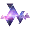 Galaxie Dreiecksfacetten