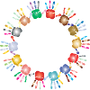 Handprint circle