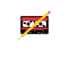Cassettes et crayon!