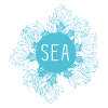 Sea Blossom Blue Sea Motif