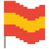 Spain Flag Pixel Art