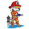 Firefighter dog Firefighter dog
