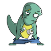 T-Rex mit Toilettenpapier - Problem