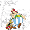 Asterix & Obelix Spaziergang Mit Idefix
